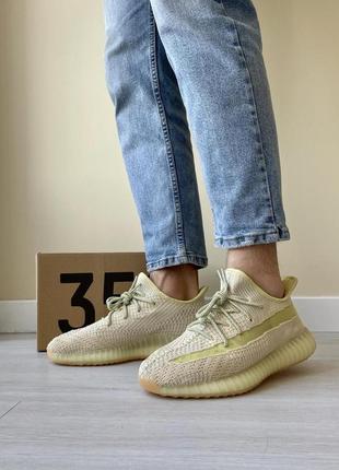 Кросівки чоловічі adidas yeesy boost 350 (жовто кремові) pro_1100