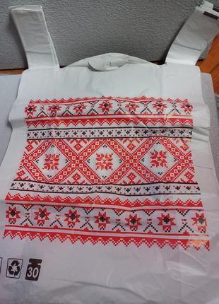 Пакеты майки " вишиванка" 58×35см, плотные5 фото