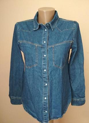 Джинсова рубашка розмір xs