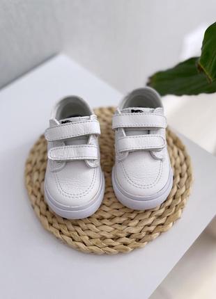 Кеды vans кожаные
