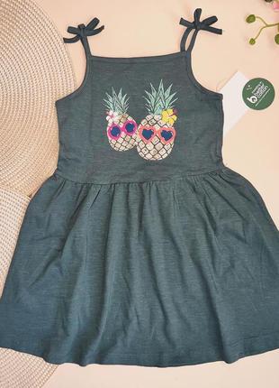 Сарафан коттоновый на бретельках 100% коттон\ размер: 98\бренд: с&amp;а