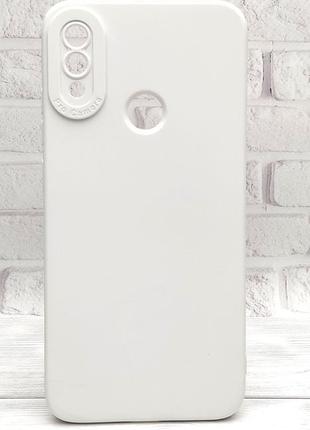 Чохол tpu pro camera для телефона xiaomi note 9 / redmi note 7 pro бампер із мікрофіброю білий