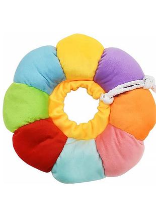 М'який комір-подушка для кішок taotaopets 028811 m rainbow 14-22 см антивилищувальний