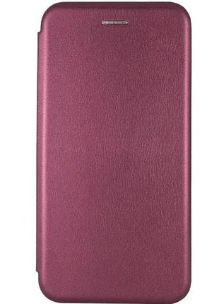 Чохол книжка premium для xiaomi redmi note 11 (global) / note 11s бордовий