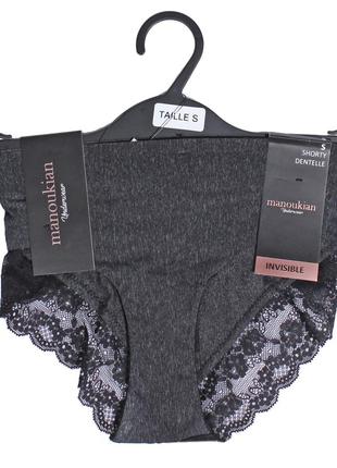 Трусики-шорти manoukian shorty-x1-femme 1-pack l dark grey 19890192-43 фото