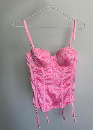 Очень красивый сатиновый корсет victoria ́s secret