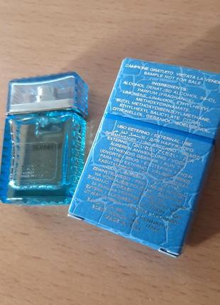 Миниатюра флакон eau fraiche versace man 5 ml остаток парфюм духи туалетная вода коллекц
