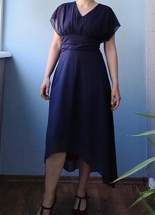 Вечернее платье синее