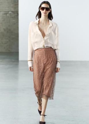 Спідниця жіноча коралова zara new