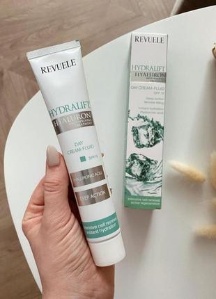 Денний крем-флюїд для обличчя revuele hydralift hyaluron day cream fluid spf 15