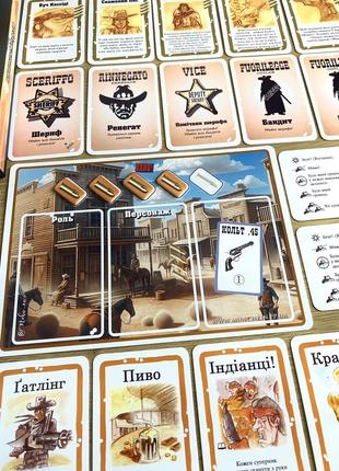 Настольная игра бэнг! додж-сити (bang! dodgecity) на украинском языке