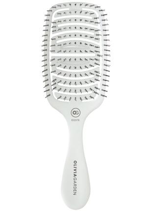 Щітка для волосся olivia garden expert flex fine ice white