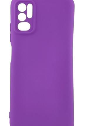 Чехол silicone case box для xiaomi redpoco x3 pro 5g бампер с микрофиброй сиреневый