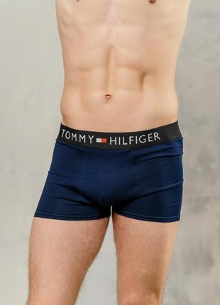 Мужские трусы боксеры - набор в стиле tommy hilfiger 3 шт высокого качества