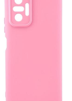 Чехол silicone case box для xiaomi poco x3 pro 4g бампер с микрофиброй светло-розовый