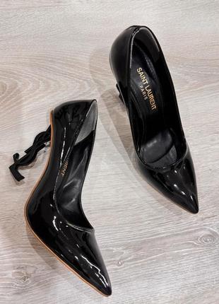 Лодочки лодочки туфли лак saint laurent ysl