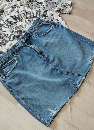 Джинсова спідниця primark denim