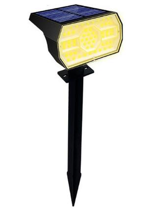 Світильник, нічник для вулиці на сонячній батареї тепле світло 56 льод