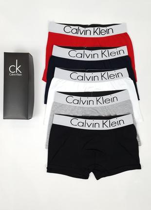 Боксеры трусы комплект 5шт calvin klein. набор трусов для мужчин в коробке кельвин кляйн. нижнее белье набор9 фото