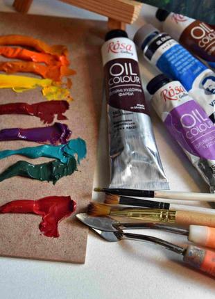 Подсолнухи и полевые цветы, оргалит, 25х35см