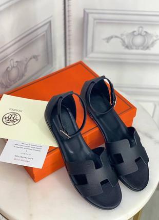 Брендови босоніжки люкс у стилі hermes