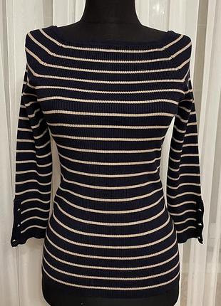 Лонгслив в рубчик