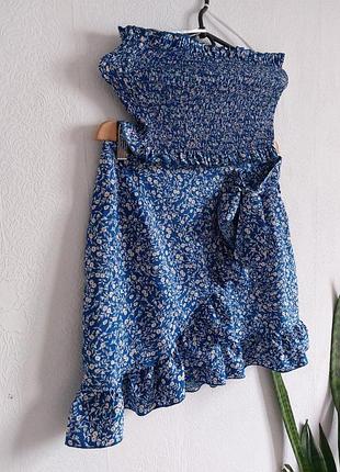 Шикарный костюм топ и юбка