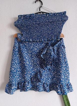 Шикарный костюм топ и юбка