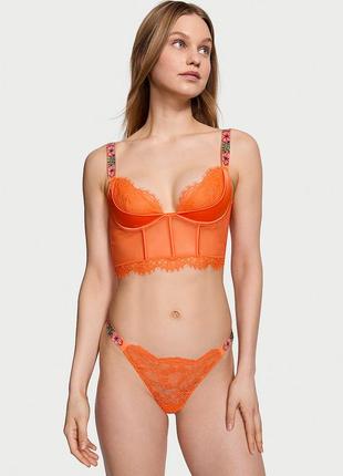 Люксовий комплект білизни від victoria's secret з камінцями, стрази