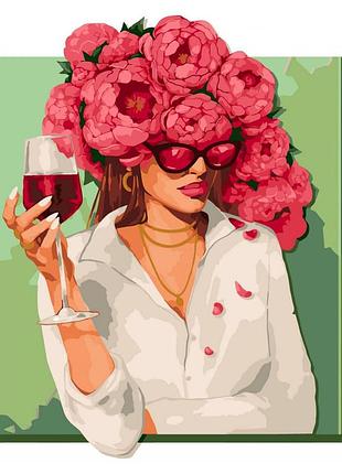 Картина за номерами "квітучий настрій" ідейка kho4899 40х50 см