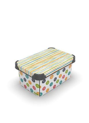 Контейнер qutu style box colored zigzag, 5 л