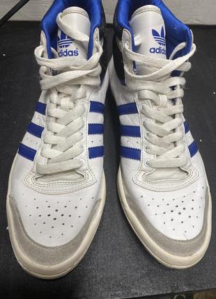 Високі жіночі кросівки шкіра White adidas в'єтнам 40, 26 см устілка