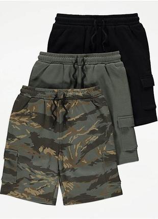 Cargo jersey shorts 3 pack шорты карго