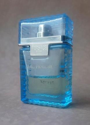 Миниатюра флакон eau fraiche versace man 5 ml остаток парфюм духи туалетная вода коллекц