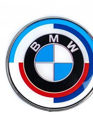 Юбилейная эмблема 82мм для bmw 5 серия e-60/61 2003-2010 гг