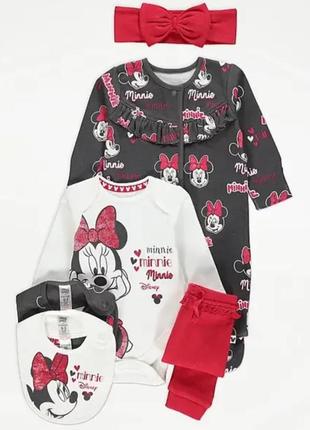 Детский набор 6шт минные маус disney george 62, 62/68см