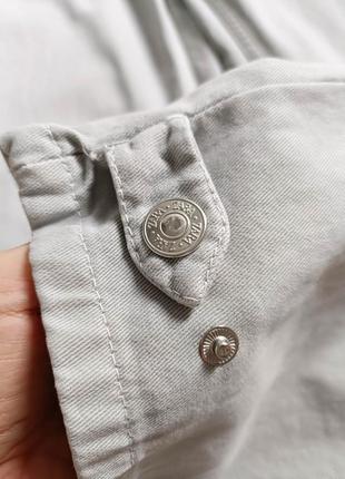 Серый джинсовый комбинезон от zara, размер м*4 фото