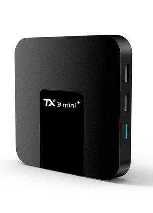 Смарт тв приставка smart tv box tx3 mini plus 2/16gb, amlogic s905w2, android 11