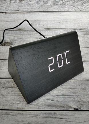 Настольные электронные часы vst-864-6 (белая подсветка, от сети) black