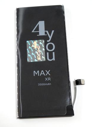 Акумулятор для телефону iphone xr 4you max (3500 mah) посилена