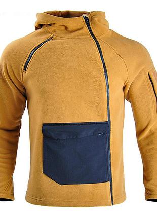 Тактична толстовка флісова han-wild hw021 sand khaki 3xl ve-33