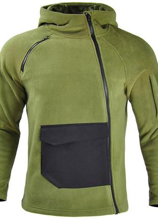 Тактическая флисовая толстовка han-wild hw021 green m ve-33