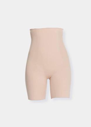 Утягивающие трусы бесшовные бежевые высокие (2151) vt-33