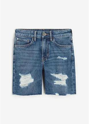 Шорты джинсовые синие h&amp;m 158см