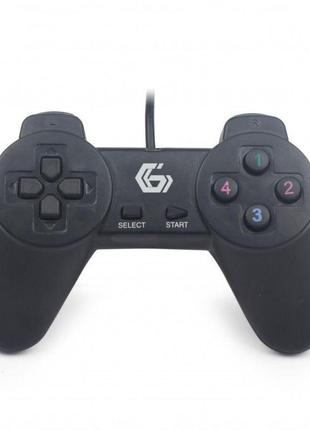 Джойстик проводной игровой геймпад gembird jpd-ub-01 usb,черный