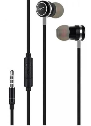 Наушники проводные с микрофоном hoco m16 (круглый шнур) black