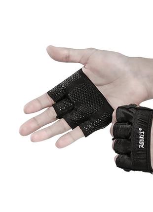Перчатки для спорта aolikes a-111 black m для тяжелой атлетики