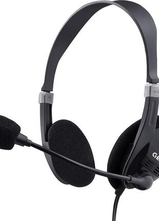 Наушники проводные накладные gemix hp-120mv 3.5 мм гарнитура с микрофоном black