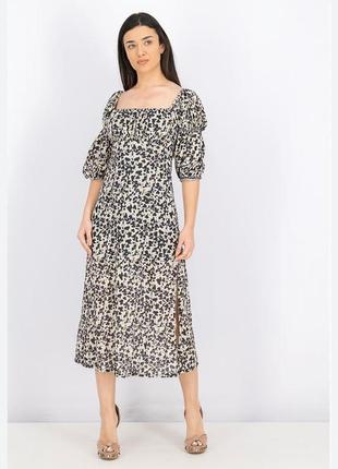 Платье миди леопардовое topshop