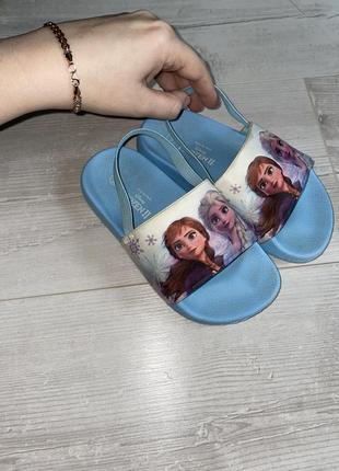 Шлепанцы на резинке, шлепки, босоножки летние, сандалии dismay frozen